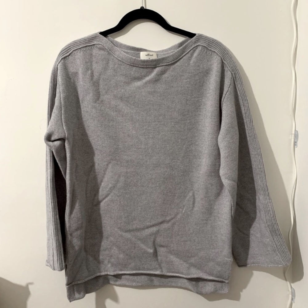 NEW WILFRED MERINO BOAT NECK SWEATER